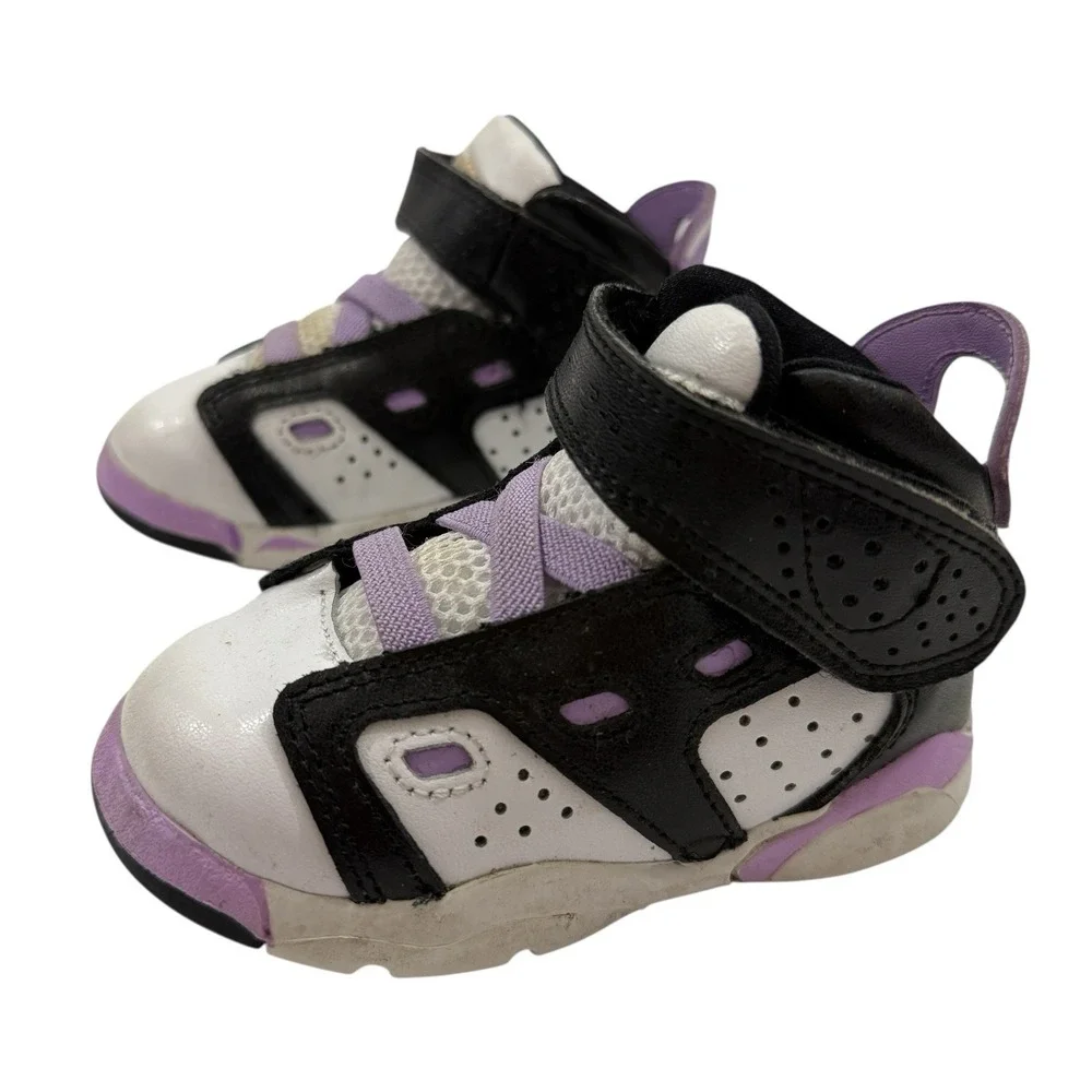 Nike Air Jordan TD Shoes Sneakers DM1158-015 Purple White Black Toddlers Size 6C